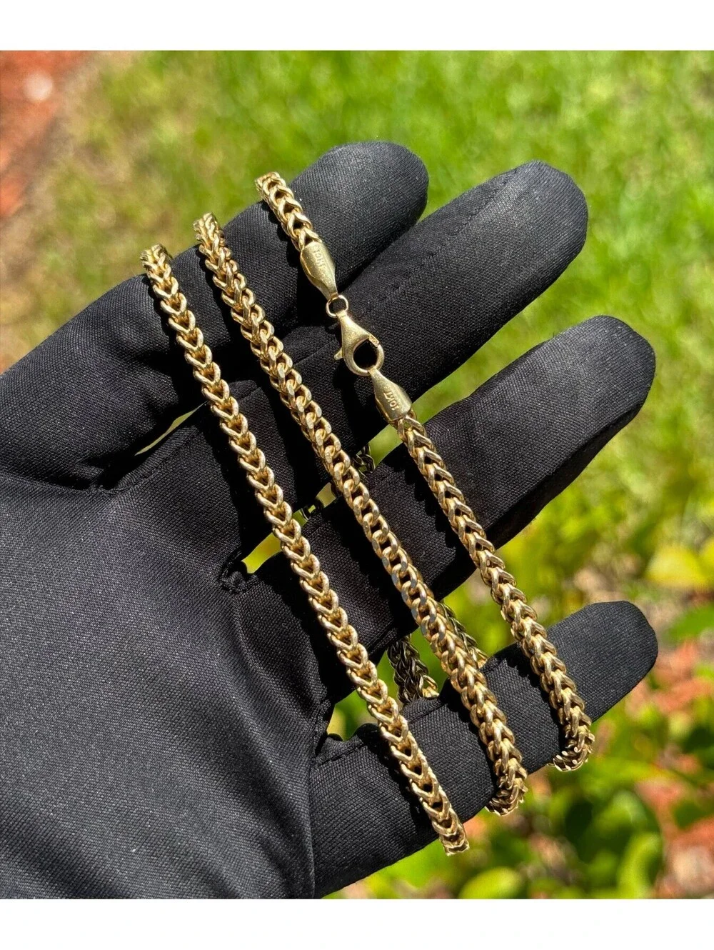 Jewelry 10k Yellow Gold Franco link 26.50” Chain necklace 18.30 grams 4.00mm